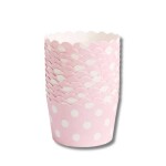 Dortisimo Pevné papírové košíčky na muffiny s puntíky růžové (12 ks)