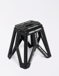 Edwin Folding Stool Black White