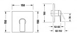DURAVIT - Manhattan Sprchová baterie pod omítku, chrom MH4210010010