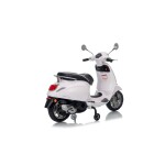 Mamido Dětský elektrický skútr Vespa ROMA bílý