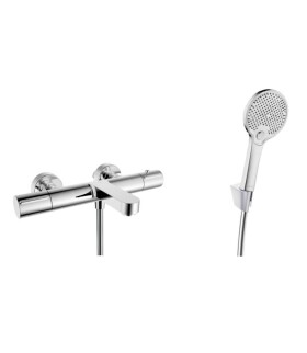 Kielle - Oudee Termostatická vanová baterie s příslušenstvím EcoSpare, chrom 10302SNT110