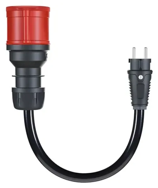 Go-e adaptérový kabel CH-04-02 černý / Adaptérový kabel / CEE32 3f 32A na CEE7/7 zásuvku / pro Gemini flex 22kW / 30 cm (CH-04-02)