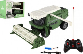 Kombajn/Řezačka RC plast 22cm 27MHz na baterie + dobíjecí pack v krabici 31x21x13cm