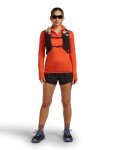 Dámská merino mikina ICEBREAKER Wmns 200 Realfleece Descender LS Half Zip, Fervid velikost: XS
