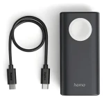 Hama Watch černá / Powerbanka / bezdrátové nabíjení Apple Watch / USB-C / PD / QC 3.0 / 10000 mAh