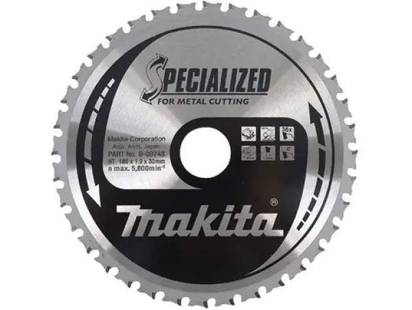 Makita B-09743 (B-03931) Pilový kotouč 185 x 30 mm, 36 zubů, na železo a ocel (pro Makita 4131)