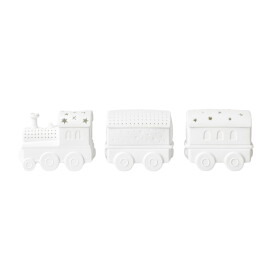 Räder Svítící LED dekorace Light Train, bílá barva, porcelán