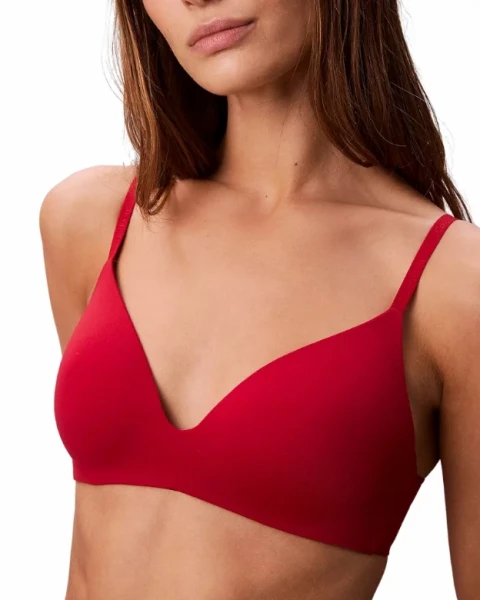 Dámská bezkosticová podprsenka Calvin Klein QF8013 červená