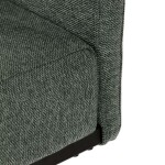 Židle jídelní, taštičkové pružiny v sedáku, zelená látka, černý kov