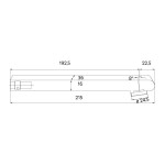 Mereo Viana jednocestná podomítková baterie s ramínkem, s oválným krytem CBE60105BU