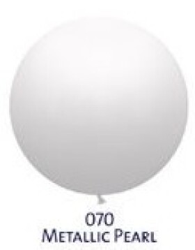 Obří balónek bílý metalický belbal Obří balónek bílý metalický belbal