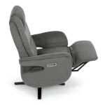 Polohovací křeslo, elektrické zabudované ovládání, funkce zero gravity, šedá, látka, TV-C5590 GREY2
