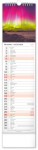 Nástěnný kalendář 2027 Notique kravata Krajina, 12 x 48 cm