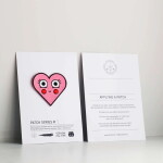 Studio Arhoj Nášivka Heart, růžová barva