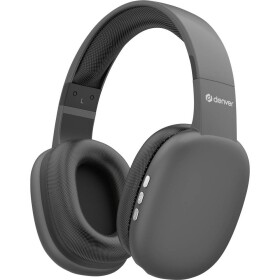 Denver BTH-252MK2 Sluchátka Over Ear Bluetooth®, Bez kabelu, kabelová stereo černá headset, regulace hlasitosti, Dálkový ovladač, Indikátor nabití telefon