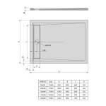 POLYSAN - VARESA sprchová vanička z litého mramoru se záklopem, obdélník 90x80cm, bílá 71606