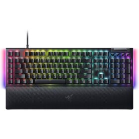 Razer BlackWidow V4 Green Switch US černá / Herní klávesnice / mechanická / Razer green / RGB / USB / US Layout (RZ03-04690100-R3M1)