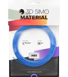 3Dsimo Sada vláken pro 3D tiskárny 3D Simo -ABS-1, ABS plast, 1.75 mm, 120 g, modrá, zelená, žlutá