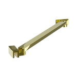 Erga Paris, rohová vzpěra pro sprchové zástěny o tloušťce skla 6/8/10 mm, délka 35cm, zlatá lesklá, ERG-V02-PARIS-BAR35-GD