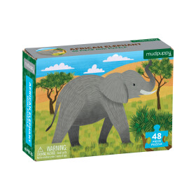 Mudpuppy Puzzle mini - Africký slon (48 dílků)