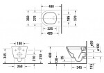 DURAVIT - D-Neo Závěsné WC, Rimless, bílá 2588090000