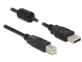 DeLock Kabel USB 2.0 A (M) - USB 2.0 B (M) 5.0m černá (84899)