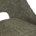Jídelní židle, zelená, látka bouclé, DCL-W1174 GRN2