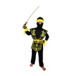 Dětský kostým Ninja žlutý, vel. S
