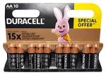 Duracell Basic AA / Alkalická baterie / 1,5 V / 10 ks (42308)