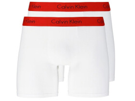 Pánské boxerky Calvin Klein bílá-červená