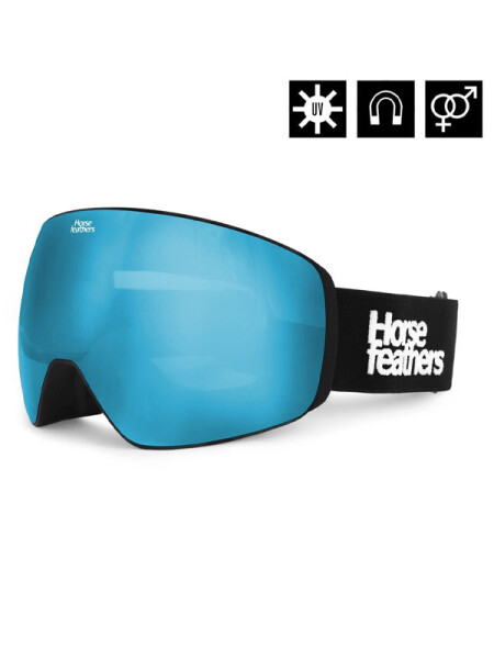 Horsefeathers SCOUT black/mirror blue pánské brýle na snowboard