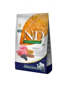 ND Ancestral Grain Lamb Blueberry Adult 2,5 kg / Granule pro dospělé psy / Medium Maxi plemena