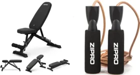 Zipro Jacked Posilovací lavice + švihadlo / nosnost uživatele 120 kg / celková nosnost lavice 230 kg (8426539)