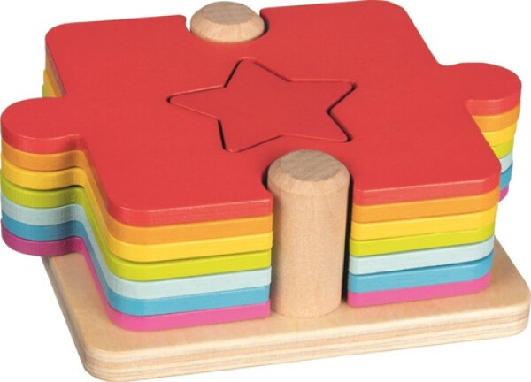 Vkládačka puzzle 2v1 Tvary