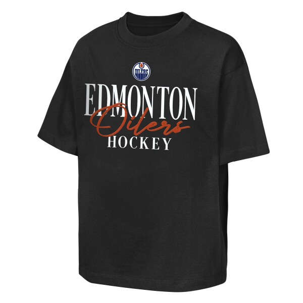 Outerstuff Dětské tričko Edmonton Oilers NHL Overtime Winner Short Sleeve Elevated Velikost: Dětské L (158 – 164)