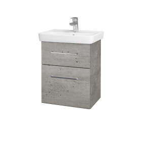 Dřevojas - Umyvadlová skříňka GO SZZ2 50 - D01 Beton / Úchytka T04 / D01 Beton 148058E