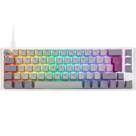 Ducky One 3 Cherry MX-Silent-Red šedá / herní klávesnice / podsvícená / mechanická / drátová USB-C / DE (DKON2167ST-SDEPDMIWHHC2)