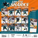 JF Turner Kalendář San Jose Sharks NHL 2023 Wall Calendar
