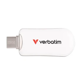 Verbatim Plectra 256GB bílá / Flash Disk / USB-C 3.0 / až 100 MBs (30230)
