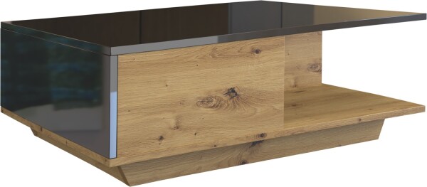 FRONTI Konferenční stolek DENVER Dub artisan + černý lesk