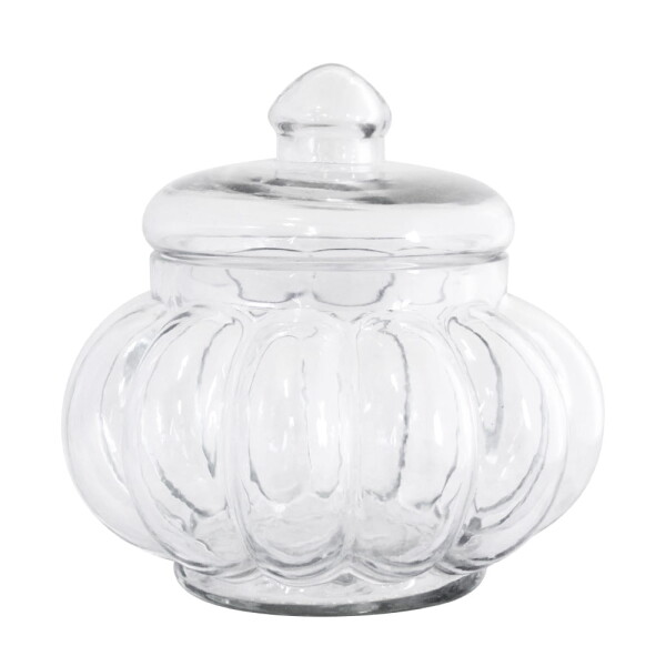 Strömshaga Skleněná dóza s víkem Emilia, čirá barva, sklo
