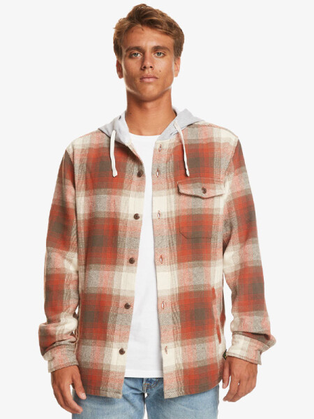 Quiksilver KINLOSS BAKED CLAY KINLOSS pánská košile s dlouhým rukávem - XXL