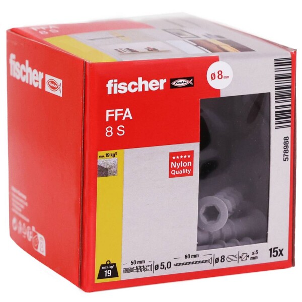 Fischer 578988 kotva do pórobetonu 50 mm 15 ks