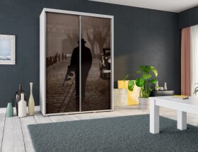 FRONTI Šatní skříň PENELOPA 155 Mafie 6888