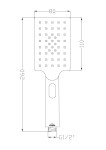 INVENA - Sprchová hlavice NYKS AS-32-001-G