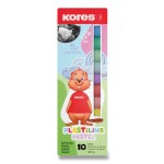 Kores pastelová plastelína 10 pastelových barev 200 g