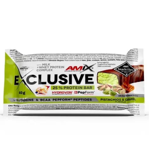 Amix Exclusive Protein Bar 40 g pistachios caramel (16024)