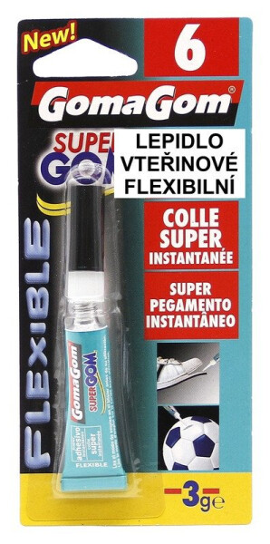 Lepidlo vteřinové pro pružné spoje 6 3g