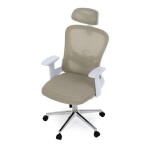 Kancelářská židle, houpací mechanismus, béžová síťovina, KA-K2031 BGE