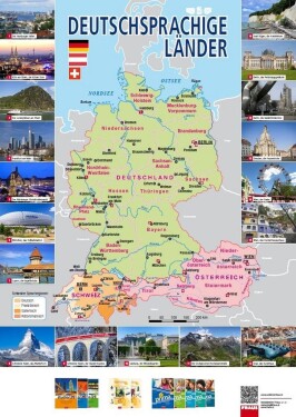 Mapa - Deutschsprachige Länder